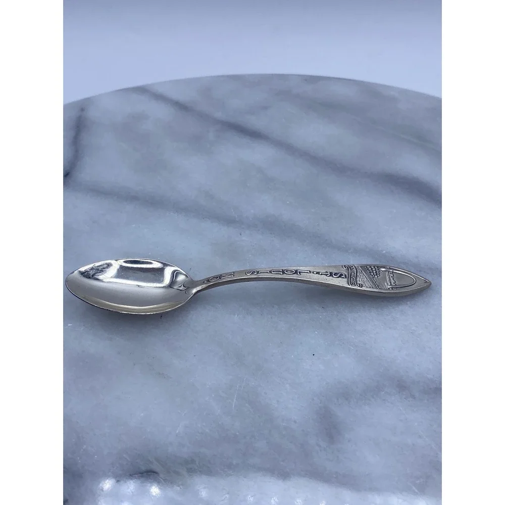 Sterling Silver St Louis MO Souvenir Spoon Gateway Arch .925 .4oz Collector MCM